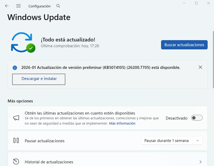 Descargar e instalar actualizaciones de Windows Update en Windows 11