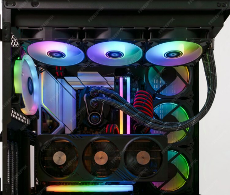 Sistema de ventiladores en caja de PC para refrigeración