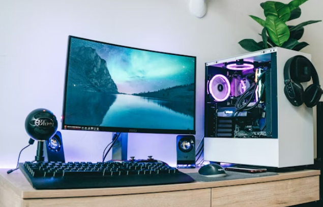 torre de pc con espacio adecuado para ventilación