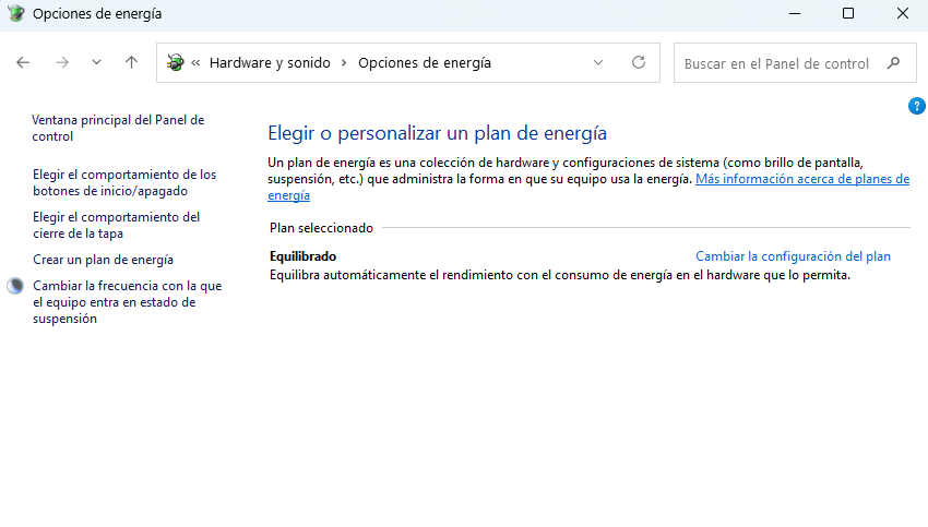 Elegir comportamiento del botón de Inicio Apagado de Windows