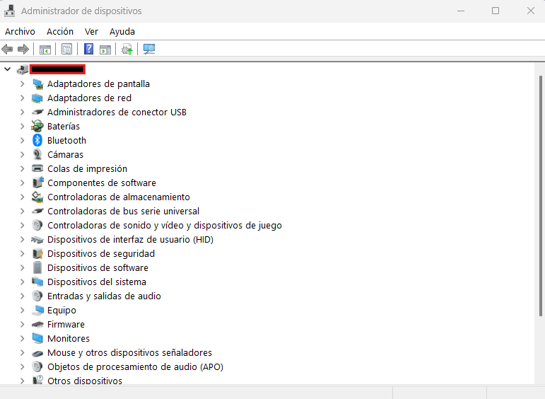 Actualizar drivers o controladores de hardware desde administrador de dispositivos en Windows