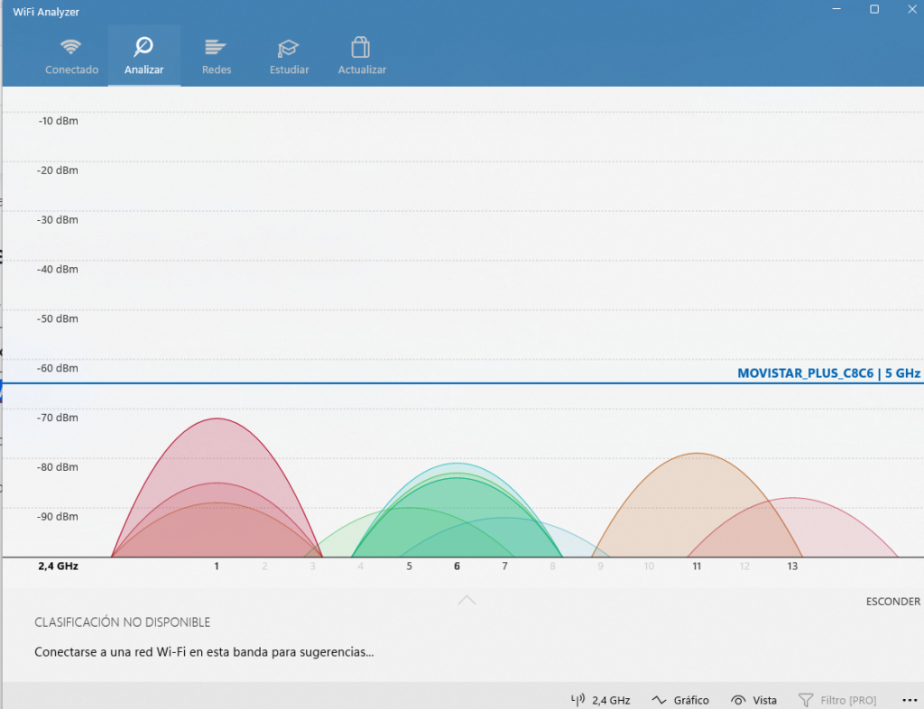 Wifi analyzer en Windows 11